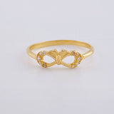 Infinity Bow Ring 1.25 g / T5 1/2 18K Yellow Gold