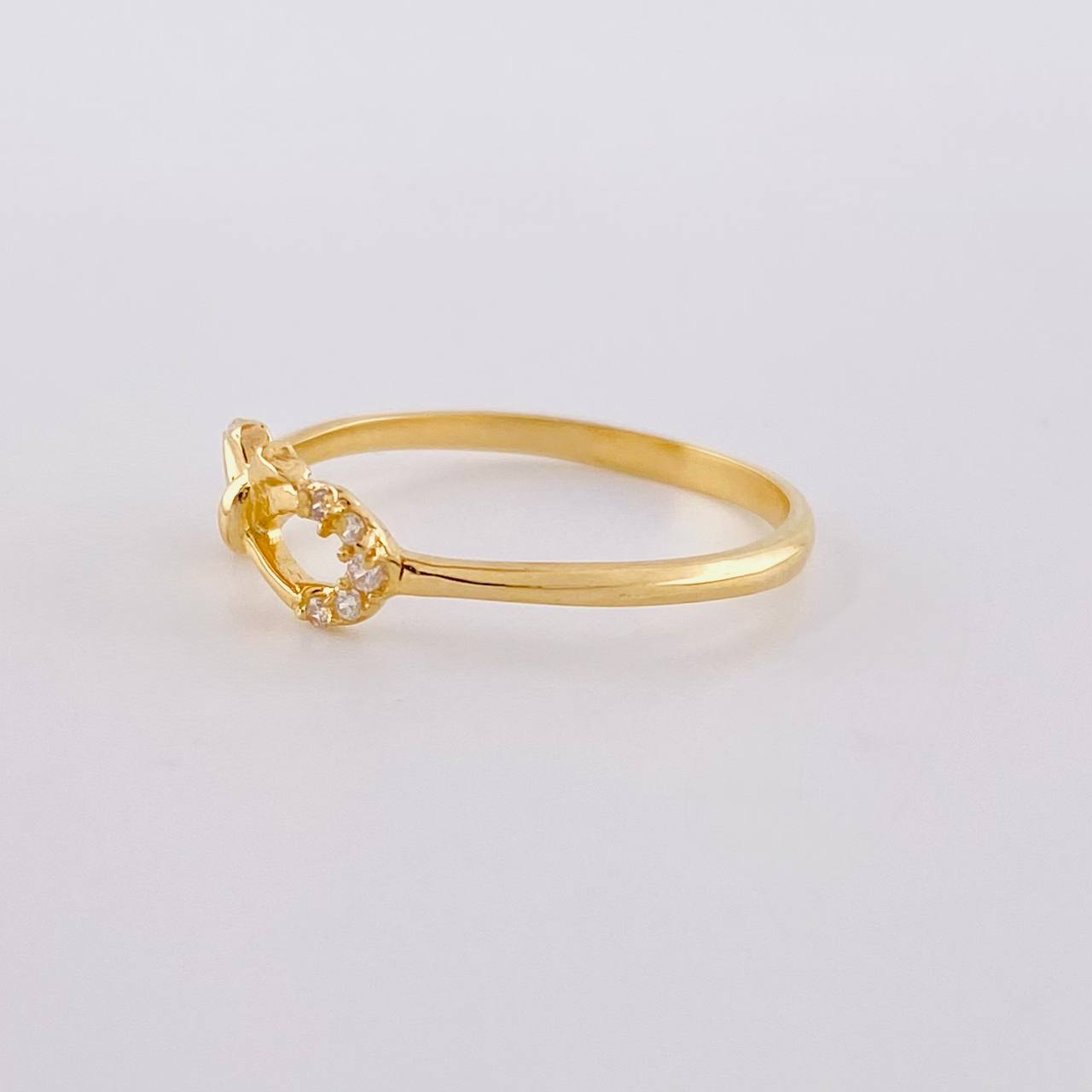 Infinity Bow Ring 1.25 g / T5 1/2 18K Yellow Gold