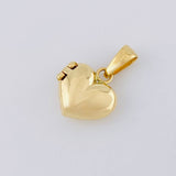 Dije Relicario Corazón 2.95 g / 3/4 in Oro Amarillo 18K