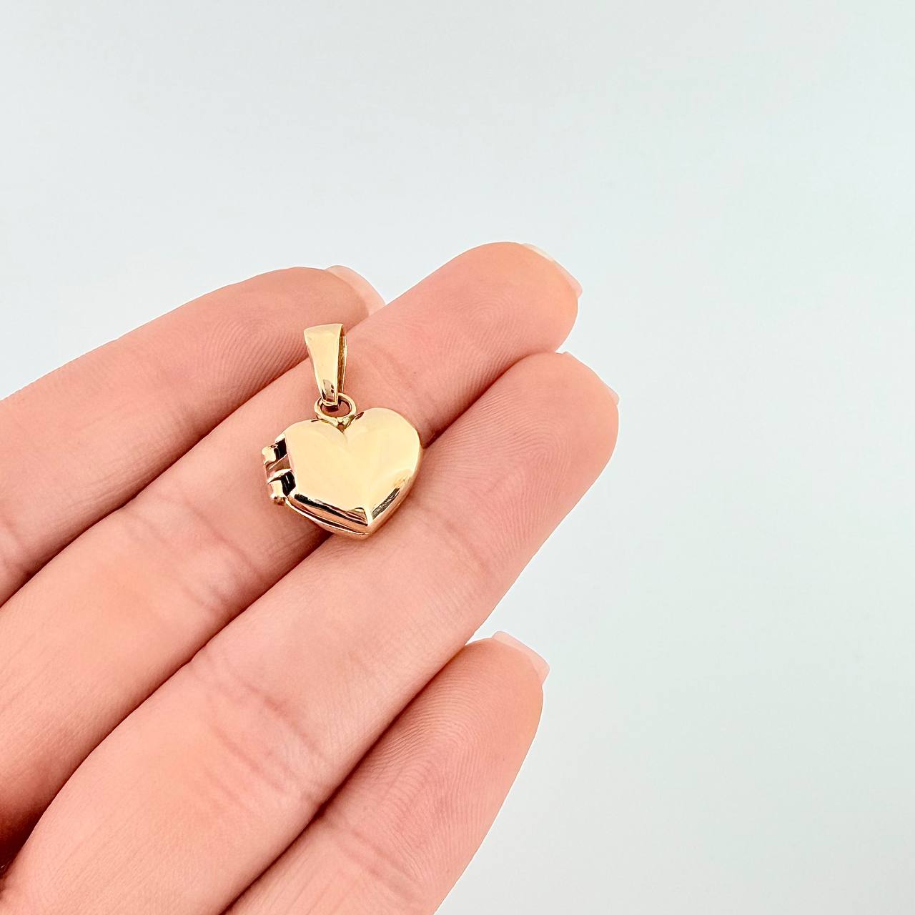 Pendant Locket Heart 2.85 g / 3/4 in Yellow Gold 18K
