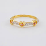 Anillo Corona De Corazones 1.85 g / T5 3/4 Oro Amarillo 18K