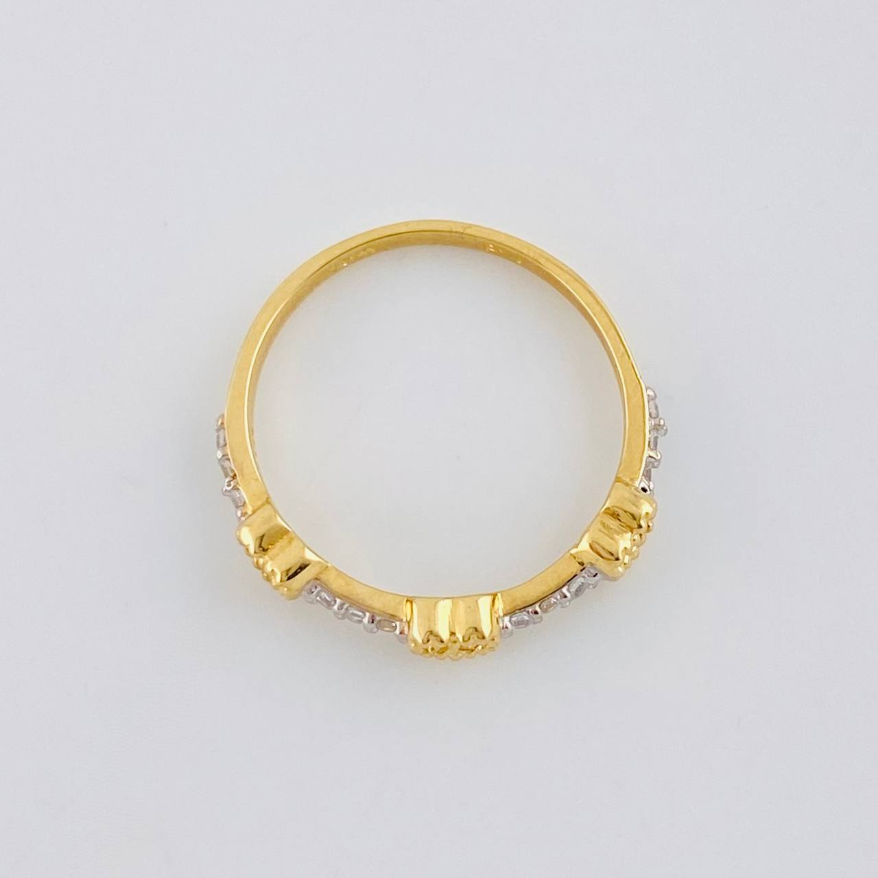 Anillo Corona De Corazones 1.85 g / T5 3/4 Oro Amarillo 18K