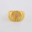Christ Cross Ring 6.25 g / T11 Two-Tone Yellow Rose Gold 18K
