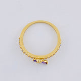 Churumbela Butterfly Ring 1.9 g / T6 3/4 18K Yellow Gold