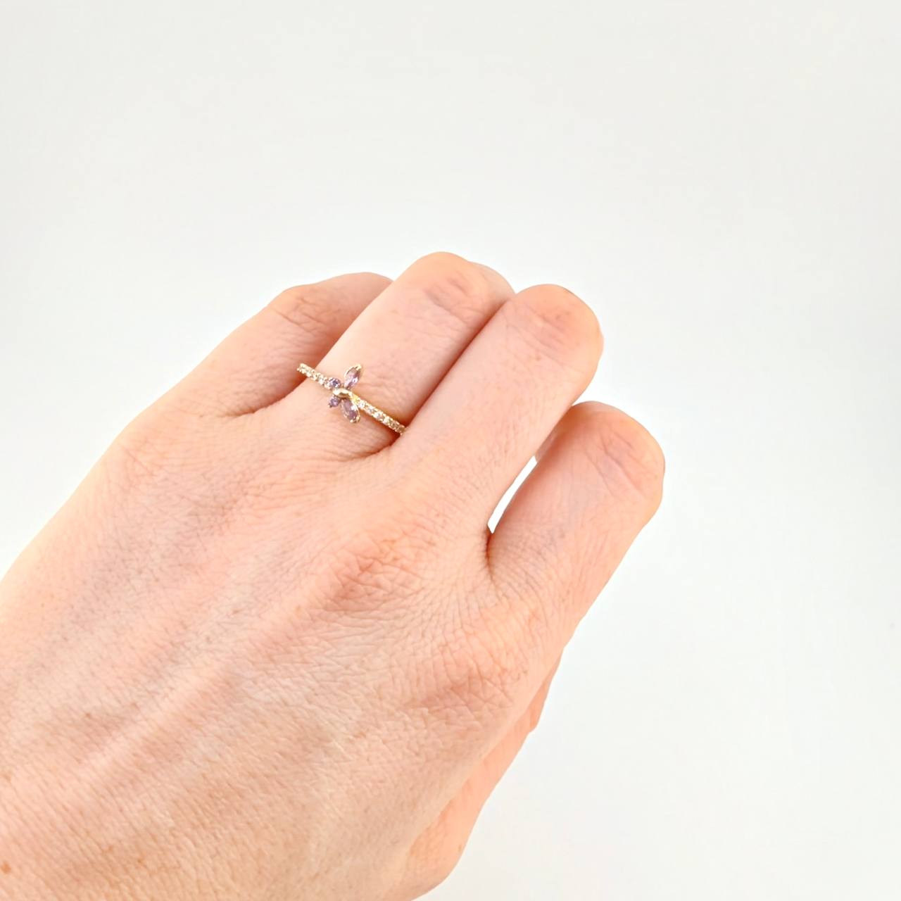 Churumbela Butterfly Ring 1.9 g / T6 3/4 18K Yellow Gold