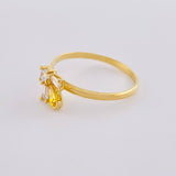 Anillo Abeja Geometrica 1.6 g / T5 1/2 Oro Amarillo 18K