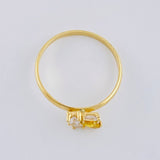Anillo Abeja Geometrica 1.6 g / T5 1/2 Oro Amarillo 18K