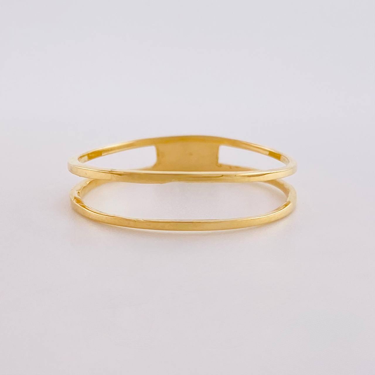 Anillo Doble Linea 1.15 g / T6 1/2 Oro Amarillo 18K
