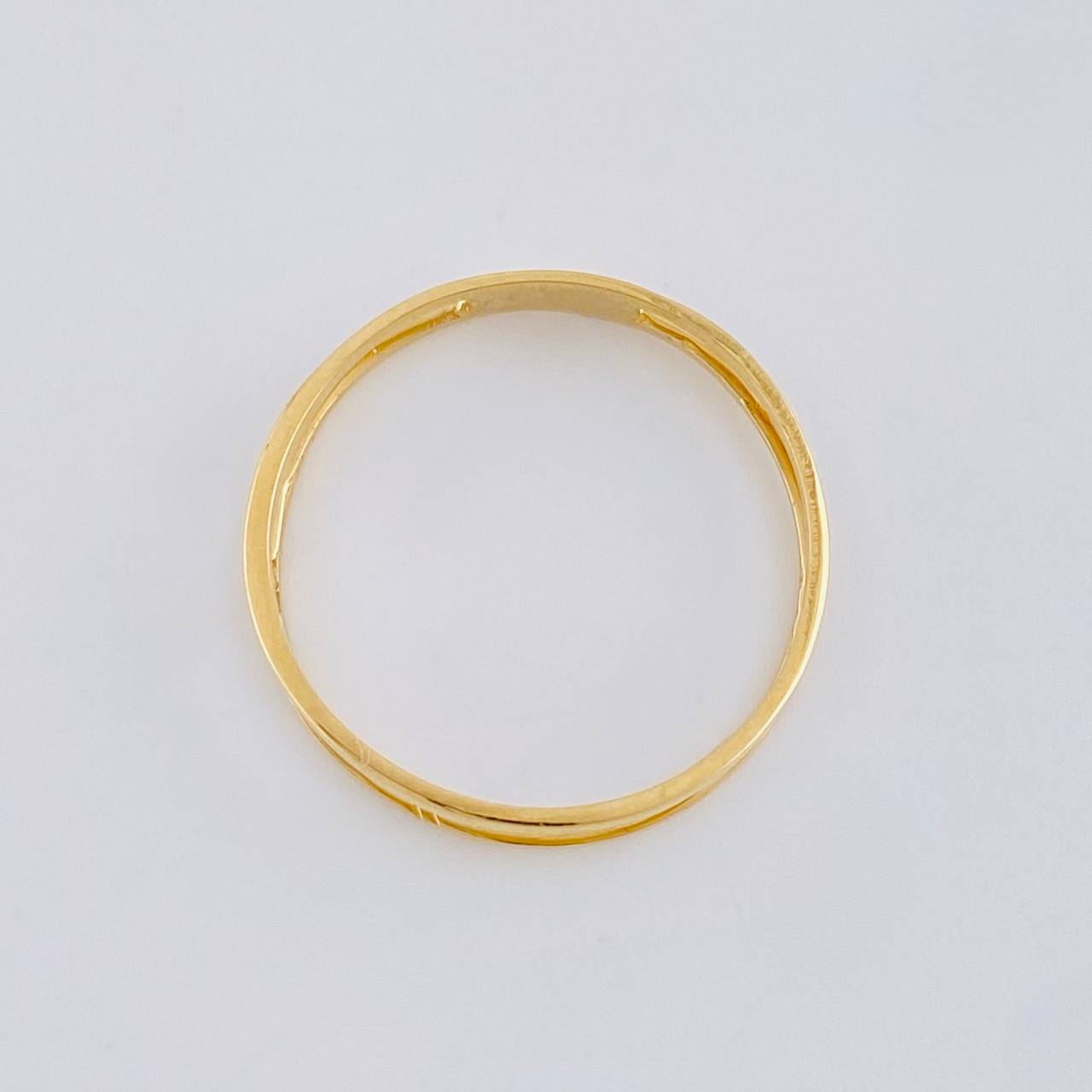 Anillo Doble Linea 1.15 g / T6 1/2 Oro Amarillo 18K