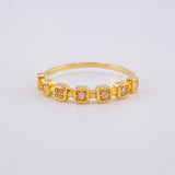 Anillo Churumbela Cubica 1.65 g / T6 3/4 Oro Amarillo 18K