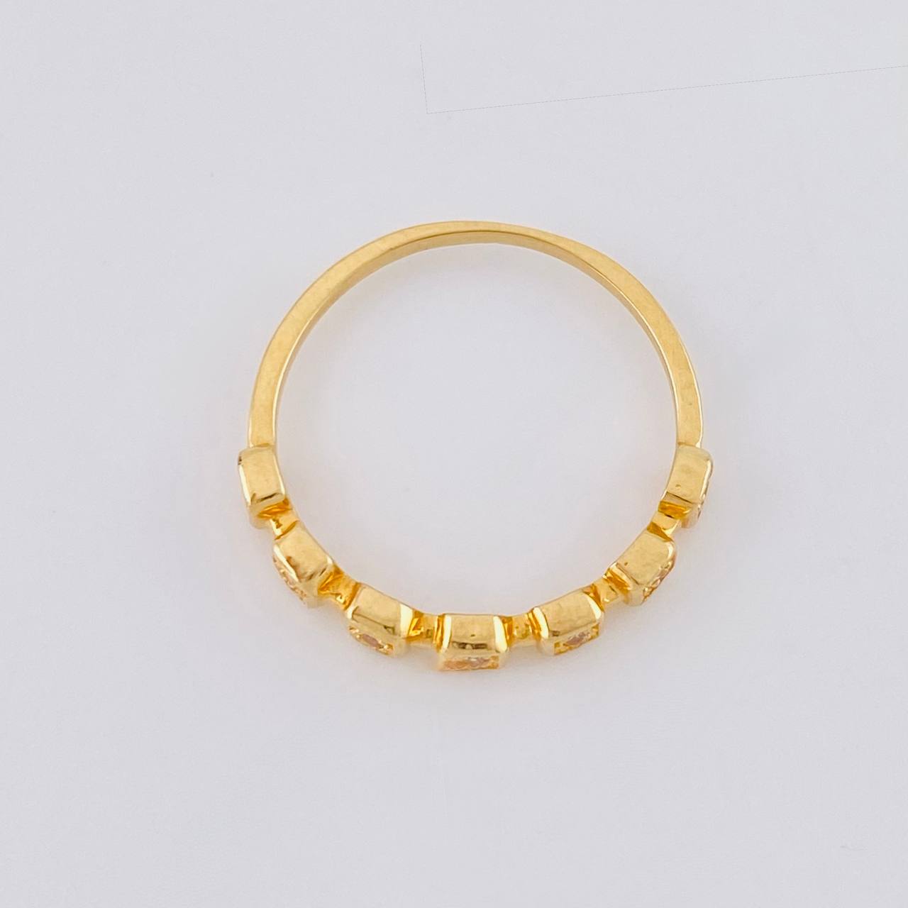 Anillo Churumbela Cubica 1.65 g / T6 3/4 Oro Amarillo 18K