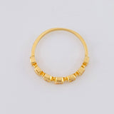 Anillo Churumbela Cubica 1.65 g / T6 3/4 Oro Amarillo 18K