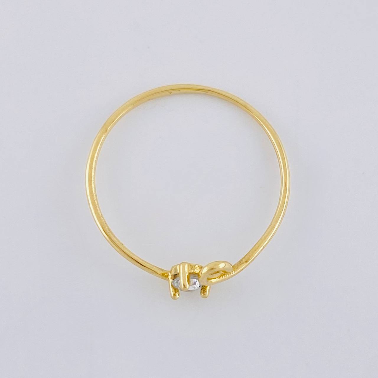 Cursive Spark Ring 0.85 g / T7 3/4 Yellow Gold 18K