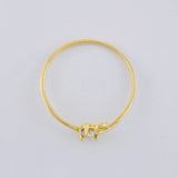 Cursive Spark Ring 0.85 g / T7 3/4 Yellow Gold 18K