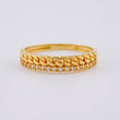 Anillo Carril Cubano 1.95 g / T6 3/4 Oro Amarillo 18K