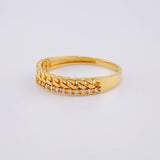 Anillo Carril Cubano 1.95 g / T6 3/4 Oro Amarillo 18K