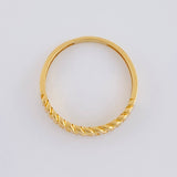 Anillo Carril Cubano 1.95 g / T6 3/4 Oro Amarillo 18K