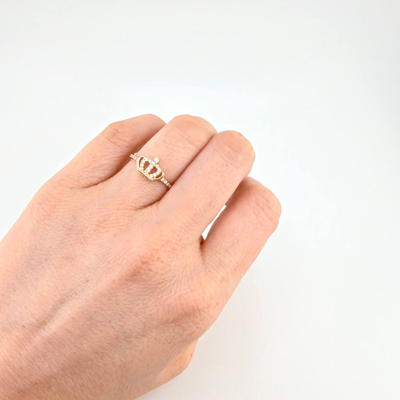 Crown Ring 1.45 g / T6 3/4 18K Yellow Gold