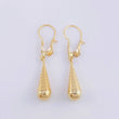 Candongas Lagrima 0.85 g / 1 1/4 in Oro Amarillo 18K
