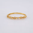 Anillo Linea De Ojos Con Chispa 1.4 g / T7 3/4 Oro Amarillo 18K