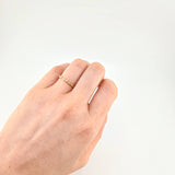 Anillo Linea De Ojos Con Chispa 1.4 g / T7 3/4 Oro Amarillo 18K