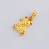 Pendant Bear 1.35 g / 3/4 in 18K Yellow Gold