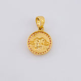 Dije Medalla San Miguel 1.95 g / 3/4 in Oro Amarillo 18K