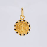 Dije Medalla San Benito 1.9 g / 3/4 in Oro Amarillo 18K