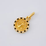 Dije Medalla San Benito 1.9 g / 3/4 in Oro Amarillo 18K