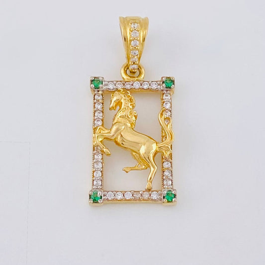 Dije Marco Caballo 2.35 g / 1 in Oro Amarillo 18K