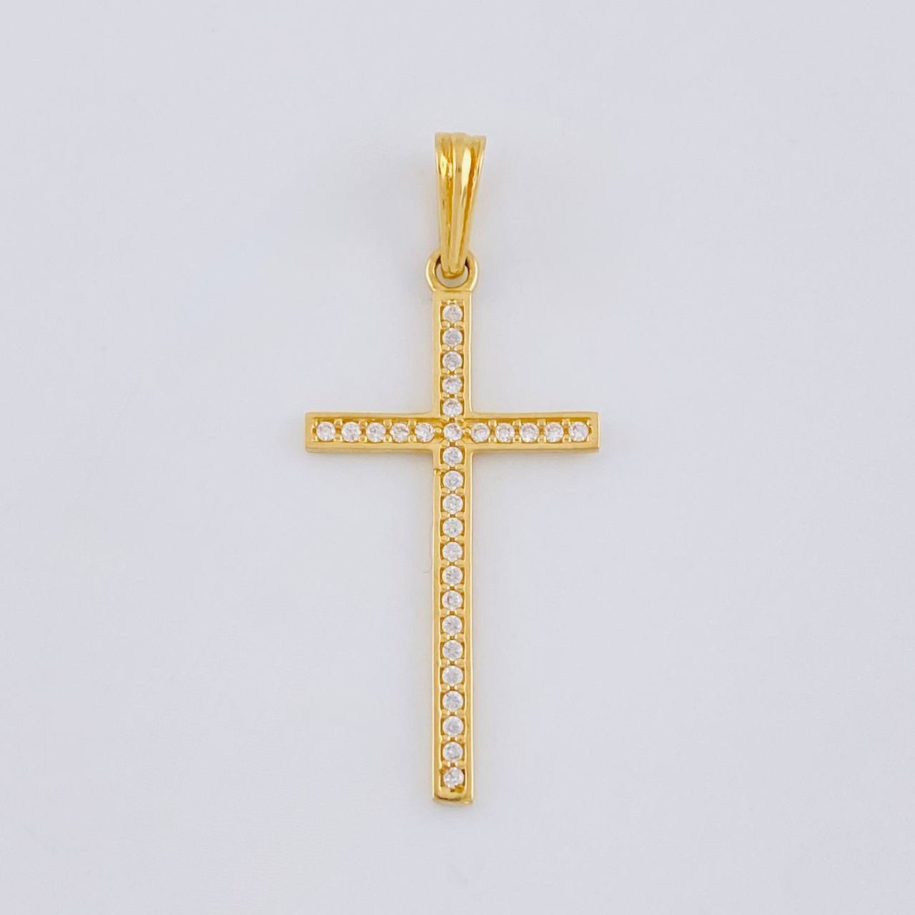 Dije Cruz 1.1 g / 1 1/4 in Oro Amarillo 18K