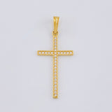 Dije Cruz 1.1 g / 1 1/4 in Oro Amarillo 18K