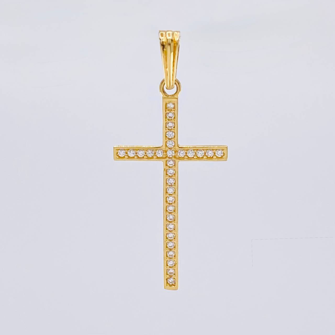 Dije Cruz 1.1 g / 1 1/4 in Oro Amarillo 18K