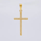 Dije Cruz 1.1 g / 1 1/4 in Oro Amarillo 18K