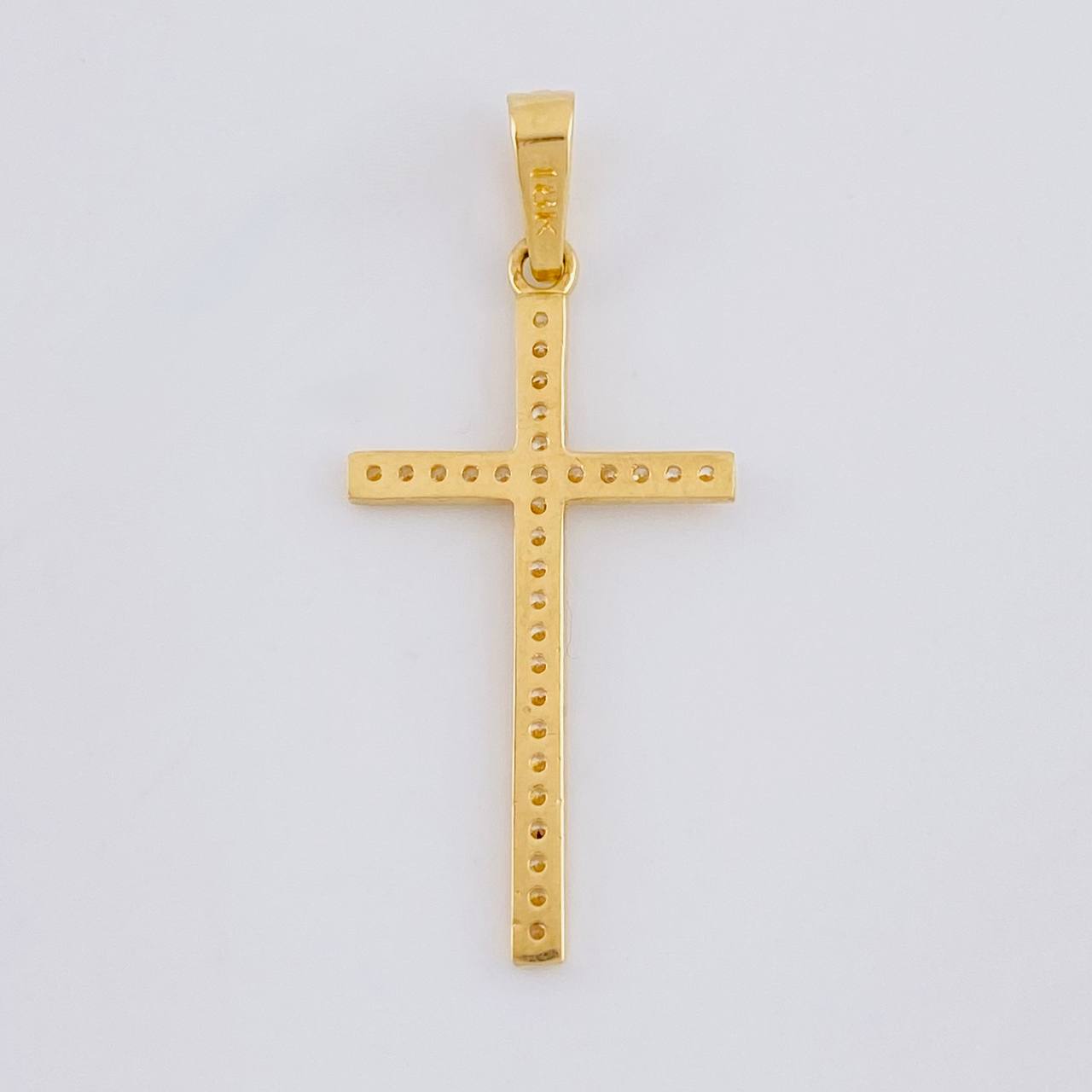 Dije Cruz 1.1 g / 1 1/4 in Oro Amarillo 18K