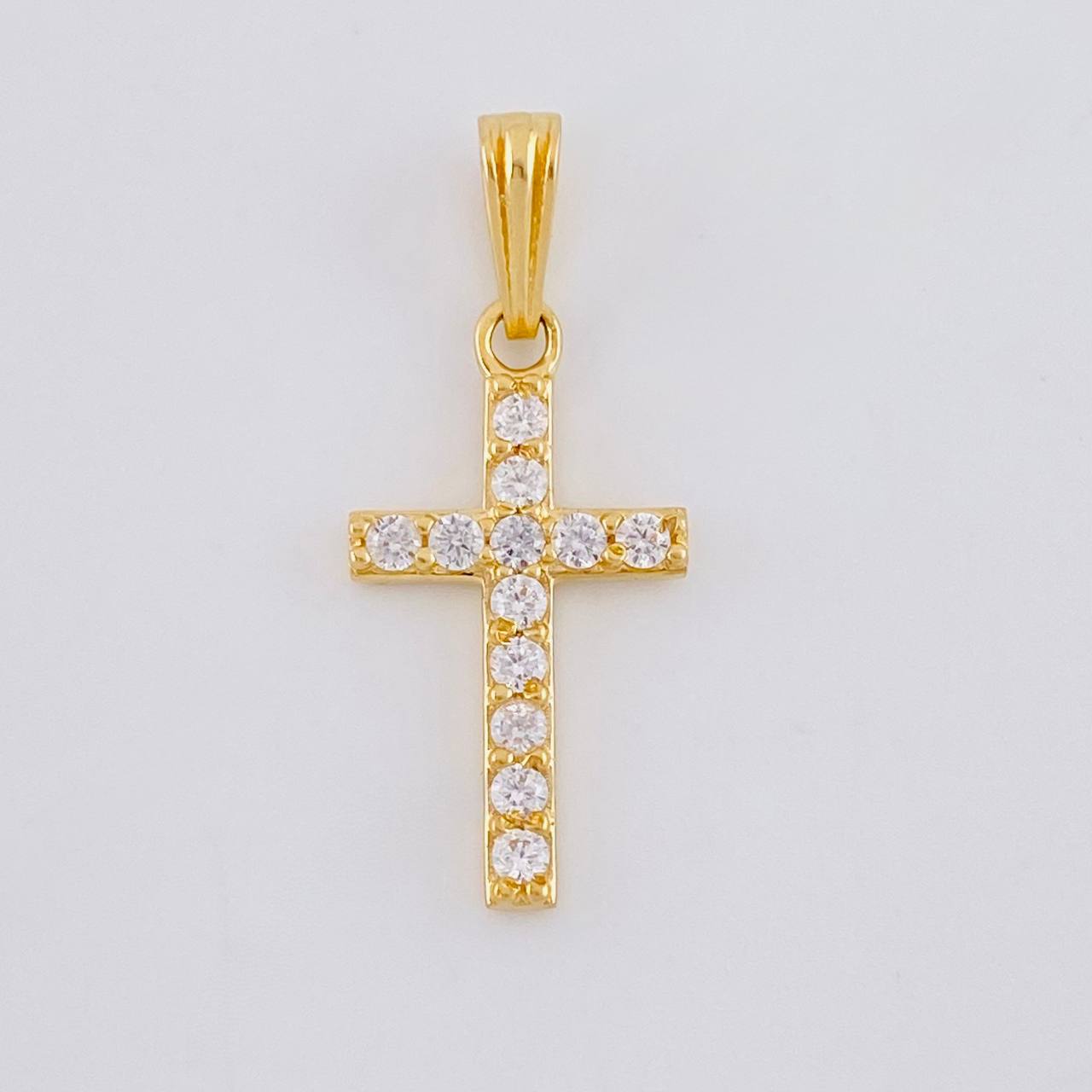 Dije Cruz 1.3 g / 1 in Oro Amarillo 18K
