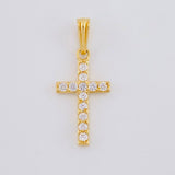 Dije Cruz 1.3 g / 1 in Oro Amarillo 18K