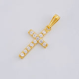 Dije Cruz 1.3 g / 1 in Oro Amarillo 18K