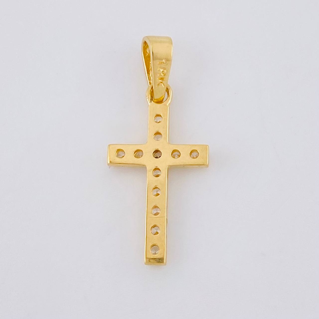Dije Cruz 1.3 g / 1 in Oro Amarillo 18K