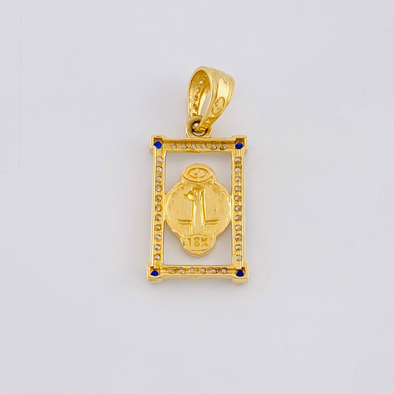 Pendant Frame Saint Benedict 2.35 g / 1 in Yellow Gold 18K