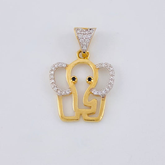 Elephant Pendant 2.1 g / 1 in 18K Yellow Gold
