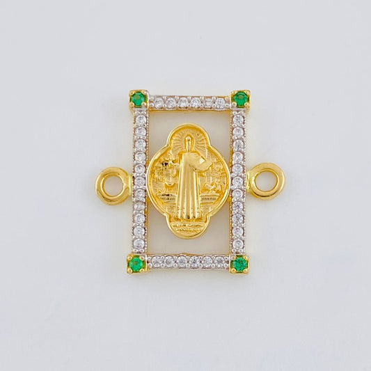 Charm Marco San Benito 2.1 g / 3/4 in Two-Tone Yellow White Gold 18K