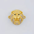 Charm Lion Face 4.7 g / 1 in Two Golds Yellow White 18K