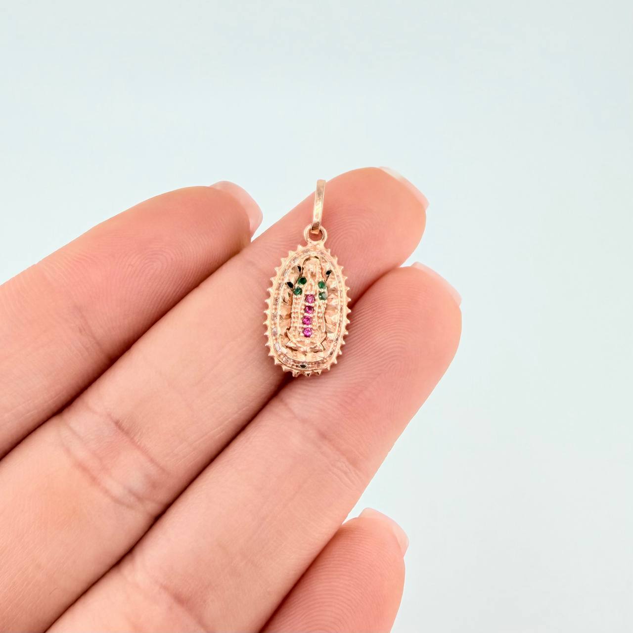 Dije Virgen De Guadalupe 1.4 g / 1 in Oro Rosa 18K