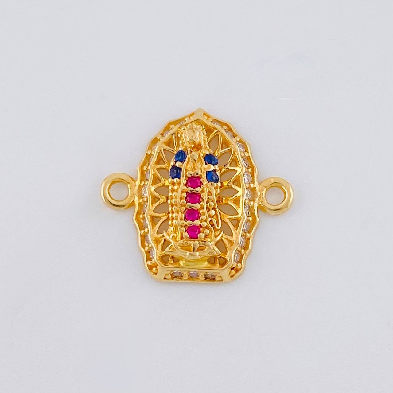 Herraje Virgen De Guadalupe 1.15 g / 1/2 in Oro Amarillo 18K