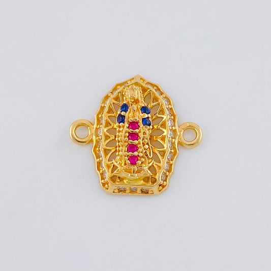 Charm Virgin of Guadalupe 1.15 g / 1/2 in Yellow Gold 18K