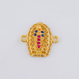 Herraje Virgen De Guadalupe 1.15 g / 1/2 in Oro Amarillo 18K