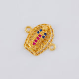 Herraje Virgen De Guadalupe 1.15 g / 1/2 in Oro Amarillo 18K