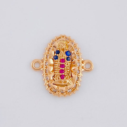 Charm Virgin of Guadalupe 1.15 g / 1/2 in 18K Rose Gold