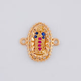 Herraje Virgen De Guadalupe 1.15 g / 1/2 in Oro Rosa 18K